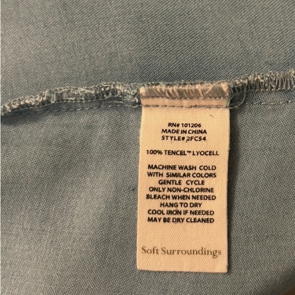 Soft Surroundings chambray tunic/dress - Picture 5 of 6